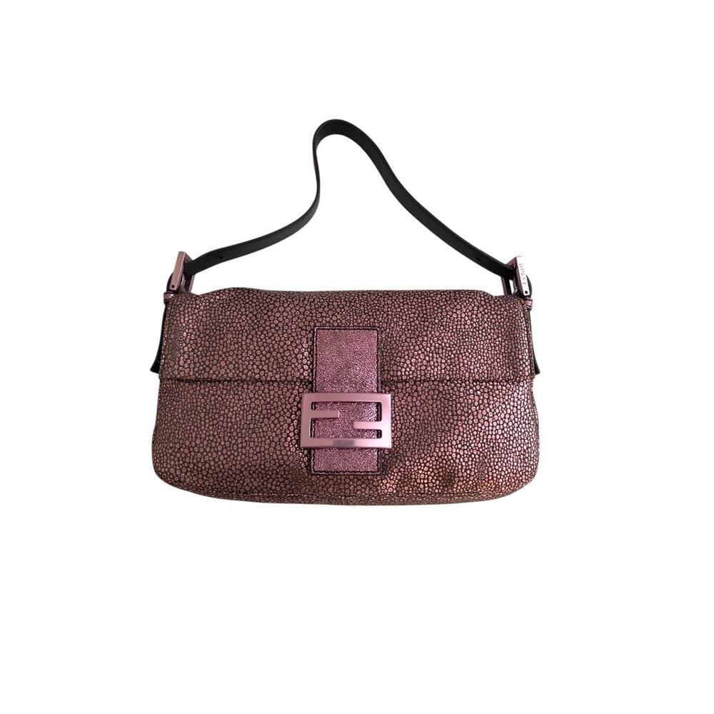 Fendi Metallic Purple Baguette - Picture 1 of 8